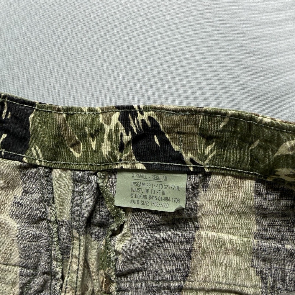 Tiger Stripe Camo Pants XS 26x32 Military Cargo Combat Trousers Jungle - Picture 8 of 12